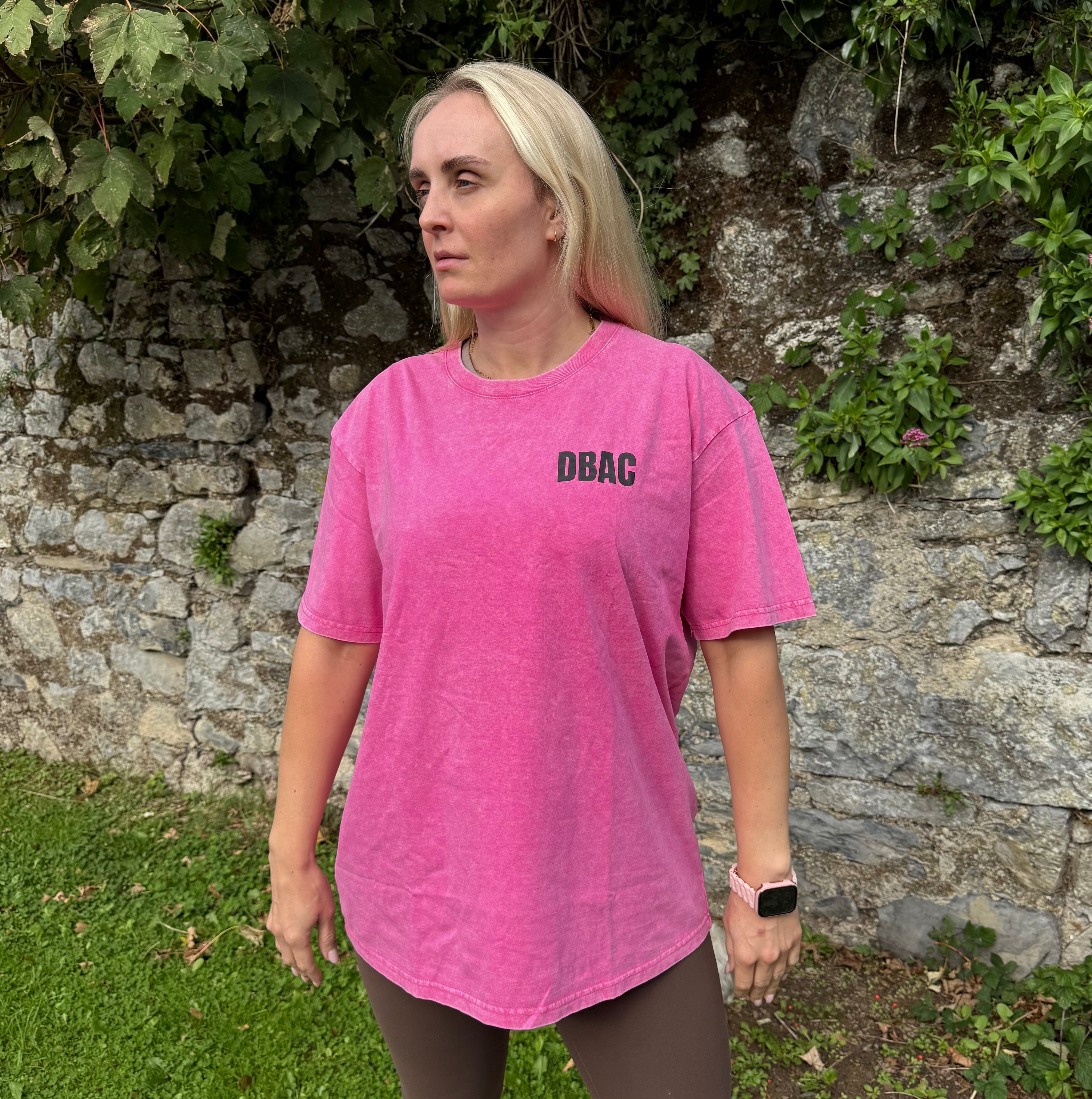 Oversized DBAC 🫶🏻 | Pink Acid Wash