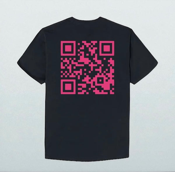 QR Code Black/Pink