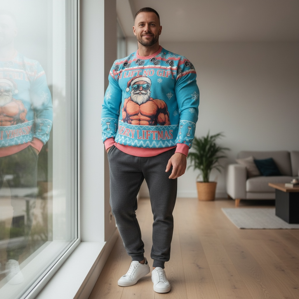 Muscle Santa Sweater