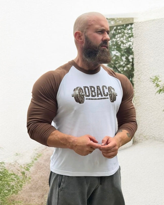 Long Sleeve DBAC - Brown/White Hover Image