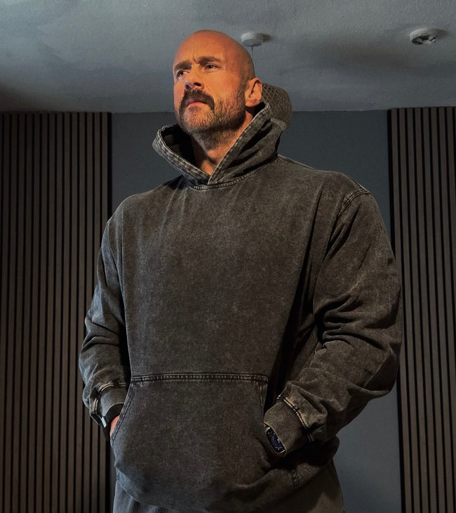 DBAC Black Acid Wash Hoodie Main Image