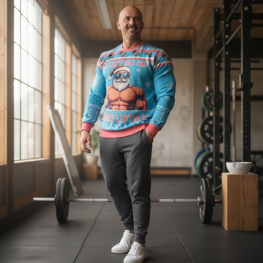 Muscle Santa Sweater