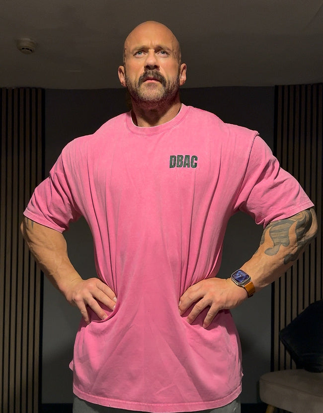 PRE-ORDER!! Oversized DBAC - Pink Acid Wash Hover Image